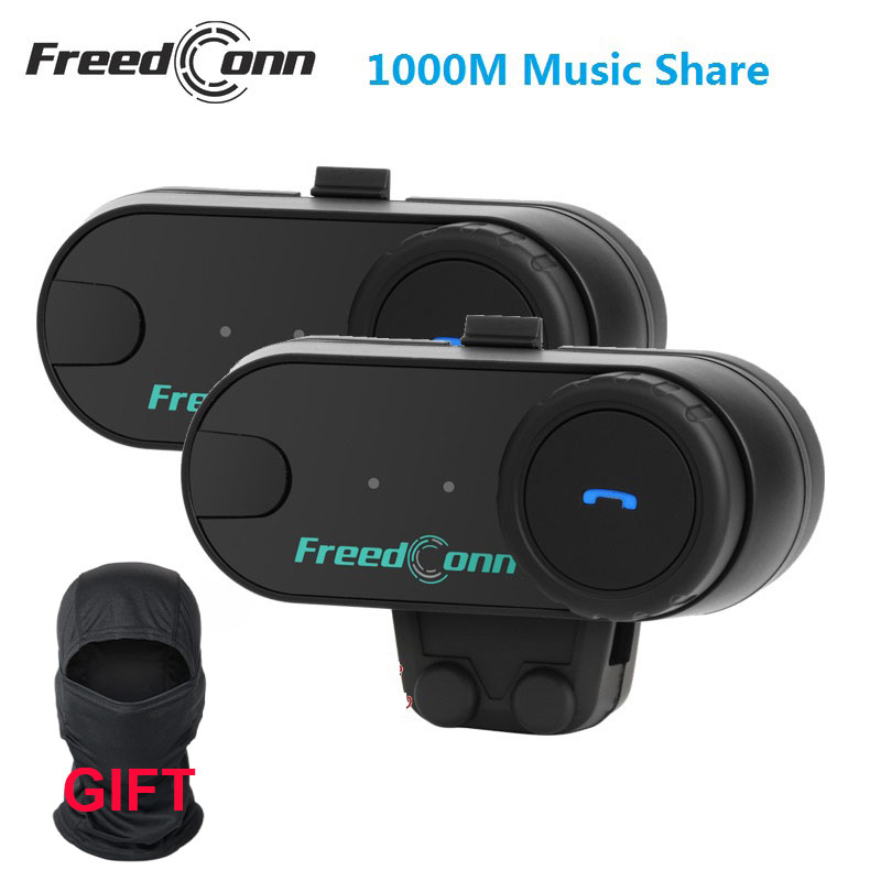 Motorcycle Intercom With Fm Radio - FreedConn TCOM VB Motorcycle Helmet Intercom
