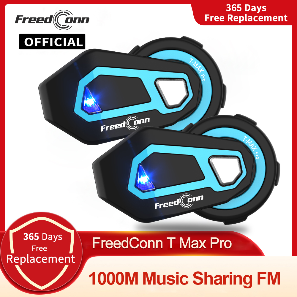 Motorcycle Helmet Intercom 6 Rider - Freedconn T Max Pro Motorcycle Intercom
