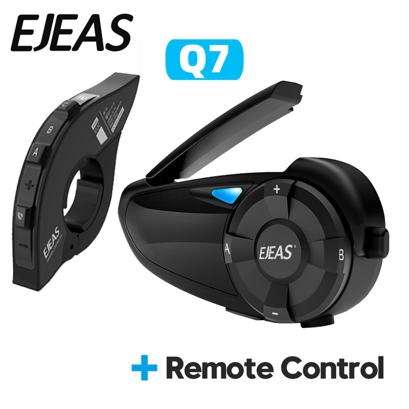 Motorcycle Helmet Intercom 6 Rider - EJEAS Q7 Motorcycle Helmet Headset Intercom