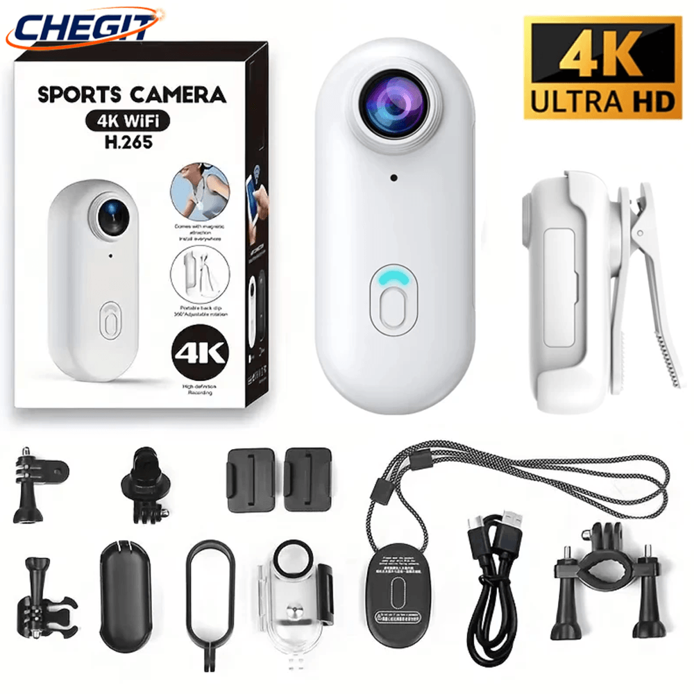 Helmet Communication System Camera - 4K FHD 1080P Outdoor Sports Camera