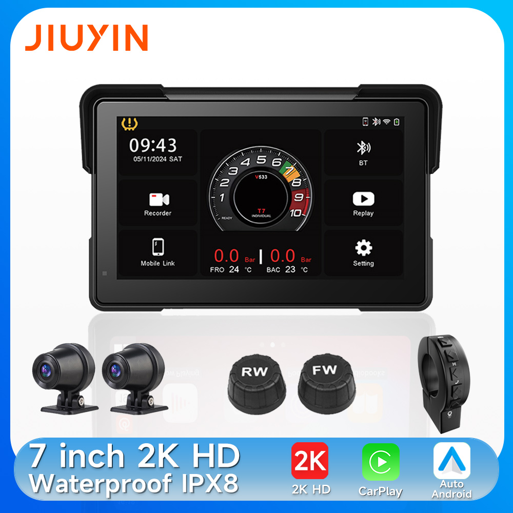 Motorcycle Gps Navigator Waterproof - 7 Inch Motorcycle Multimedia Player 2K