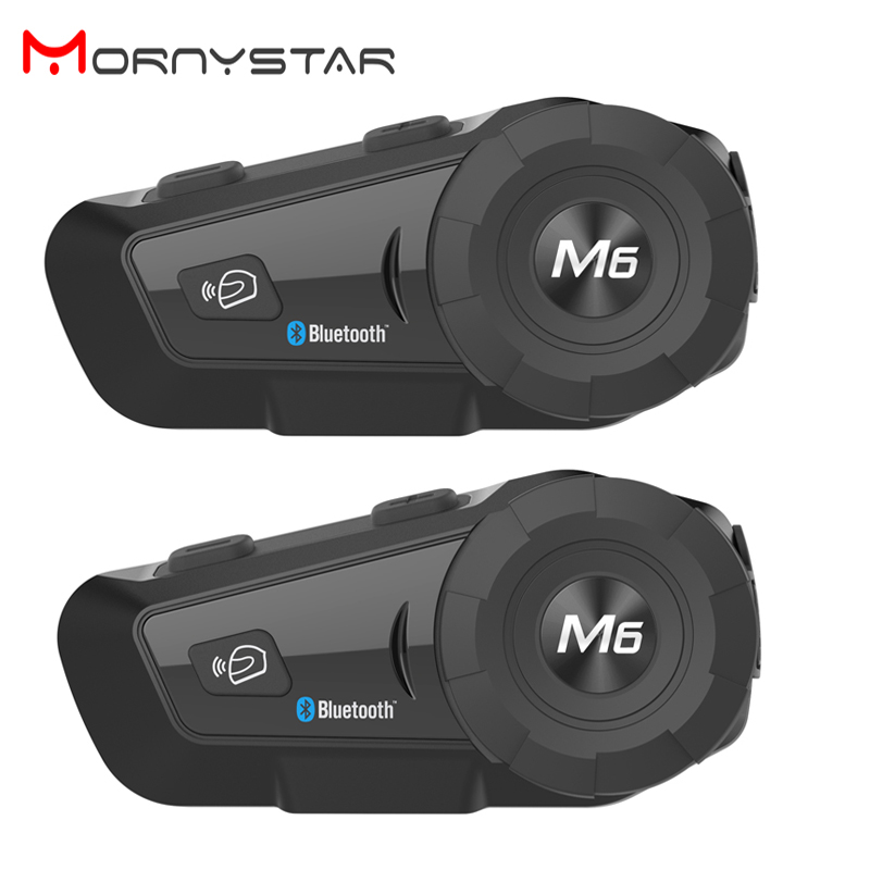 Motorcycle Intercom With Fm Radio - 2PCS MONYSTAR M6 Plus 1000m Motorcycle