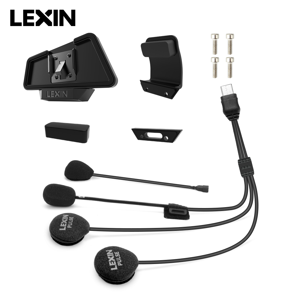 Helmet Headset Noise Cancellation - LEXIN-MeshCom Mesh Intercom 40MM Headset&Clip, Headphones