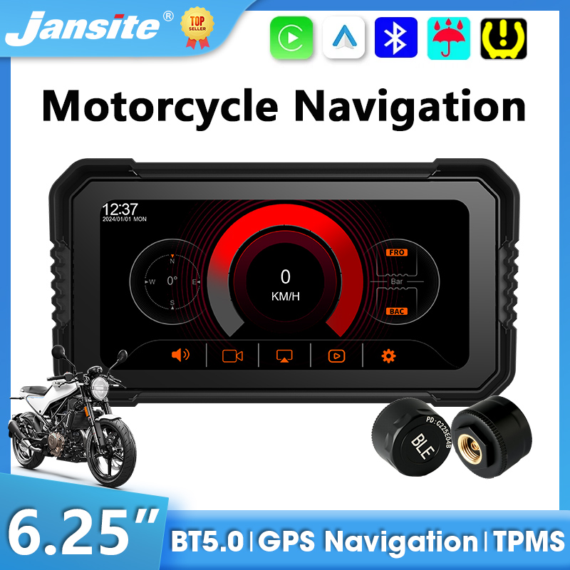 Motorcycle Gps Navigator Waterproof - Jansite 6.25 inch Motorcycle Carplay Screen