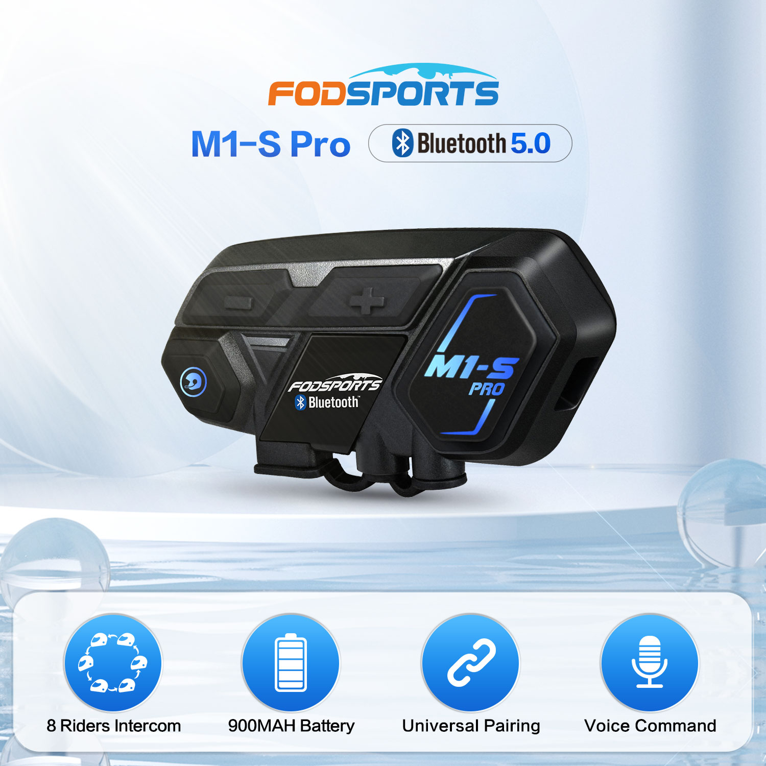 Motorcycle Intercom Mesh 2000M - Fodsports M1-S Pro Intercom Motorcycle Helmet