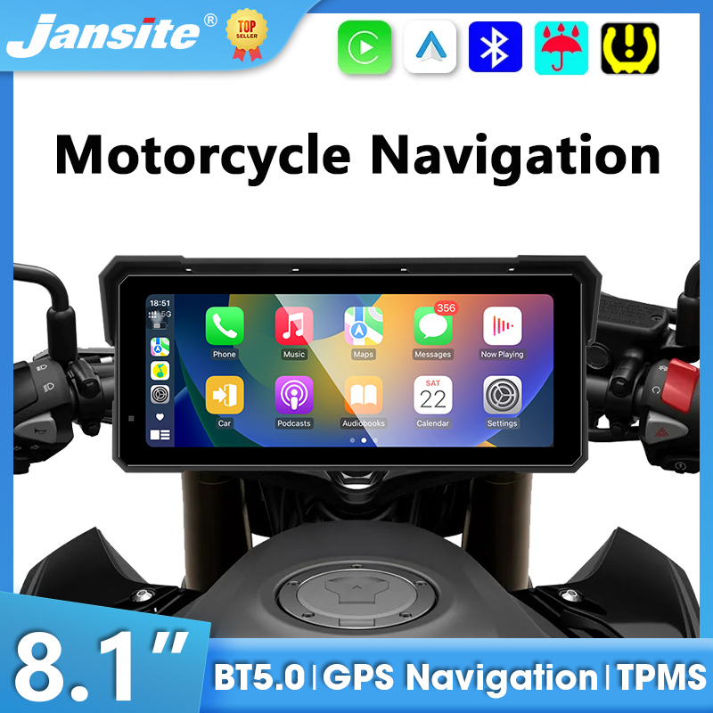 Motorcycle Gps Navigator Waterproof - 8.1 inch Motorcycle Carplay Screen GPS