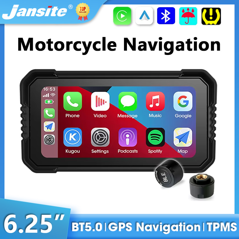 Motorcycle Gps Navigator Waterproof - Jansite 6.25'' Portable Digital Motorcycle Dashboard