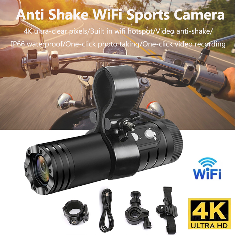 Helmet Camera 4K Wifi - 4K Full HD Wifi Portable Camera