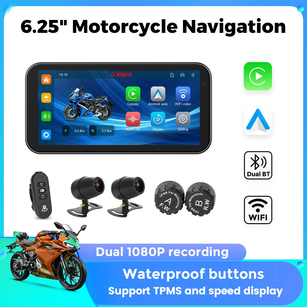Motorcycle Gps Navigator Waterproof - 6.25