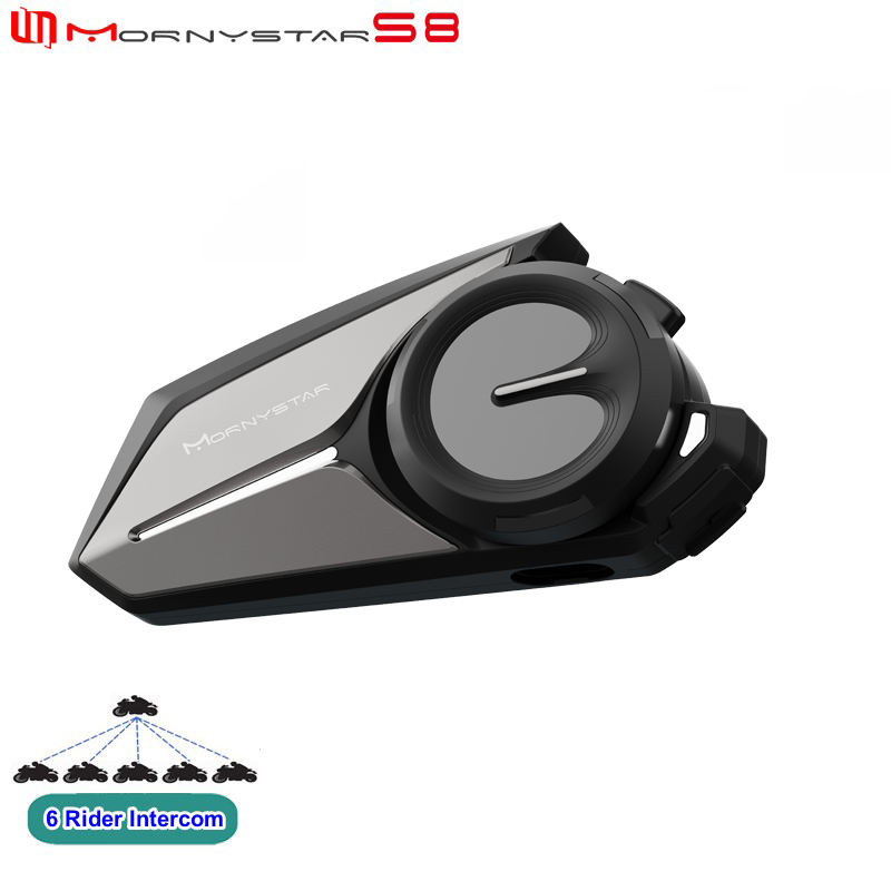 Motorcycle Intercom With Fm Radio - Mornystar S8 Bluetooth Motorcycle Helmet Intercom