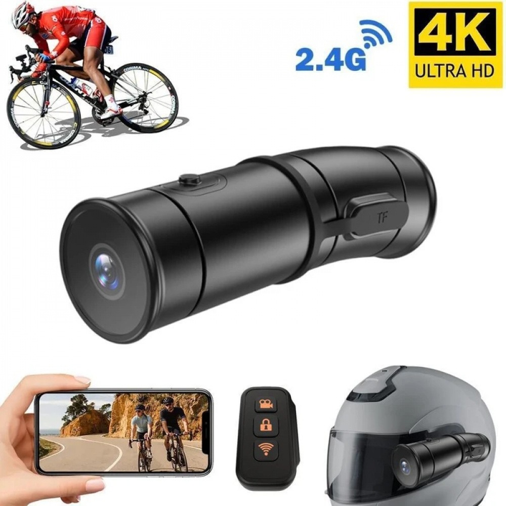 Helmet Camera 4K Wifi - 4K HD WiFi Motorcycle Helmet Dash