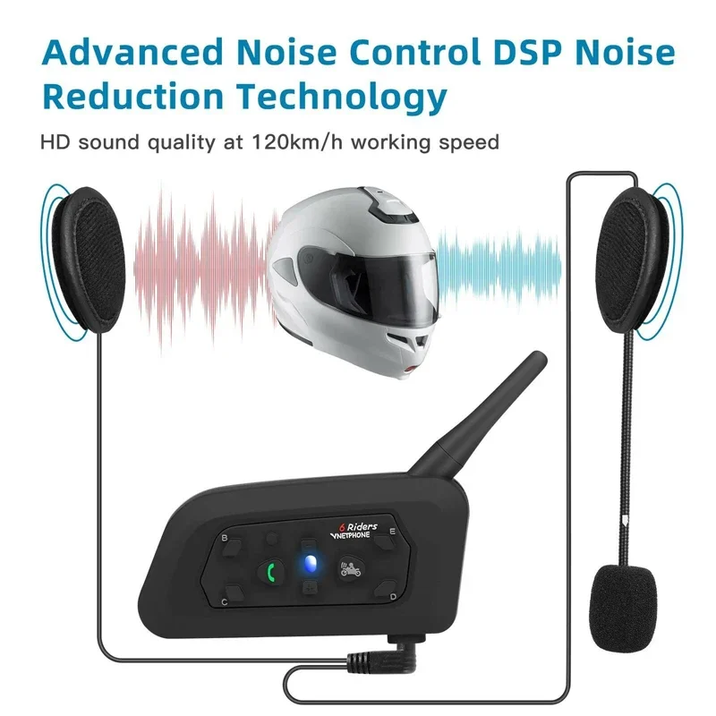 Vnetphone V6 1200M Motorcycle  - Motorcycle Helmet Intercom 6 Rider review and price