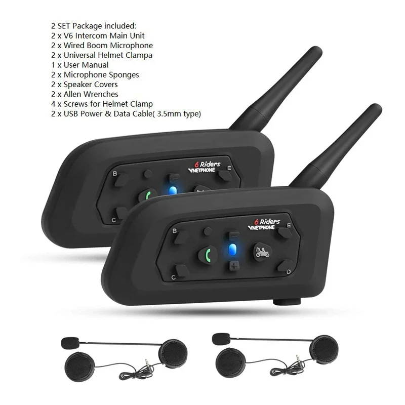 Vnetphone V6 1200M Motorcycle  - Motorcycle Helmet Intercom 6 Rider review and price