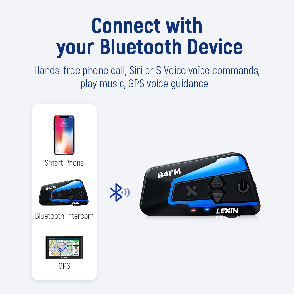Lexin B4FM-X for 10 Riders Int - Motorcycle Helmet Intercom 6 Rider review and price
