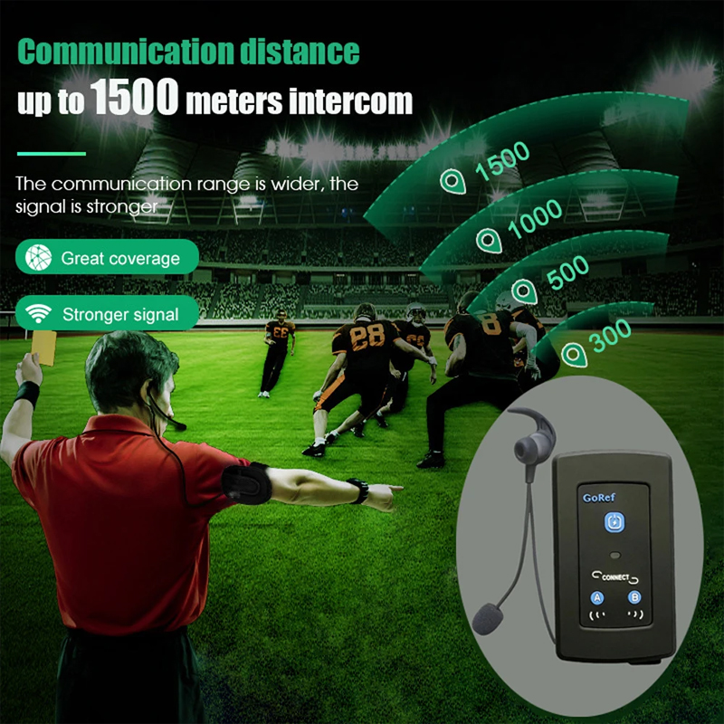 GoRef Football Referee Interco - Bluetooth Headset Helmet 1000M review and price