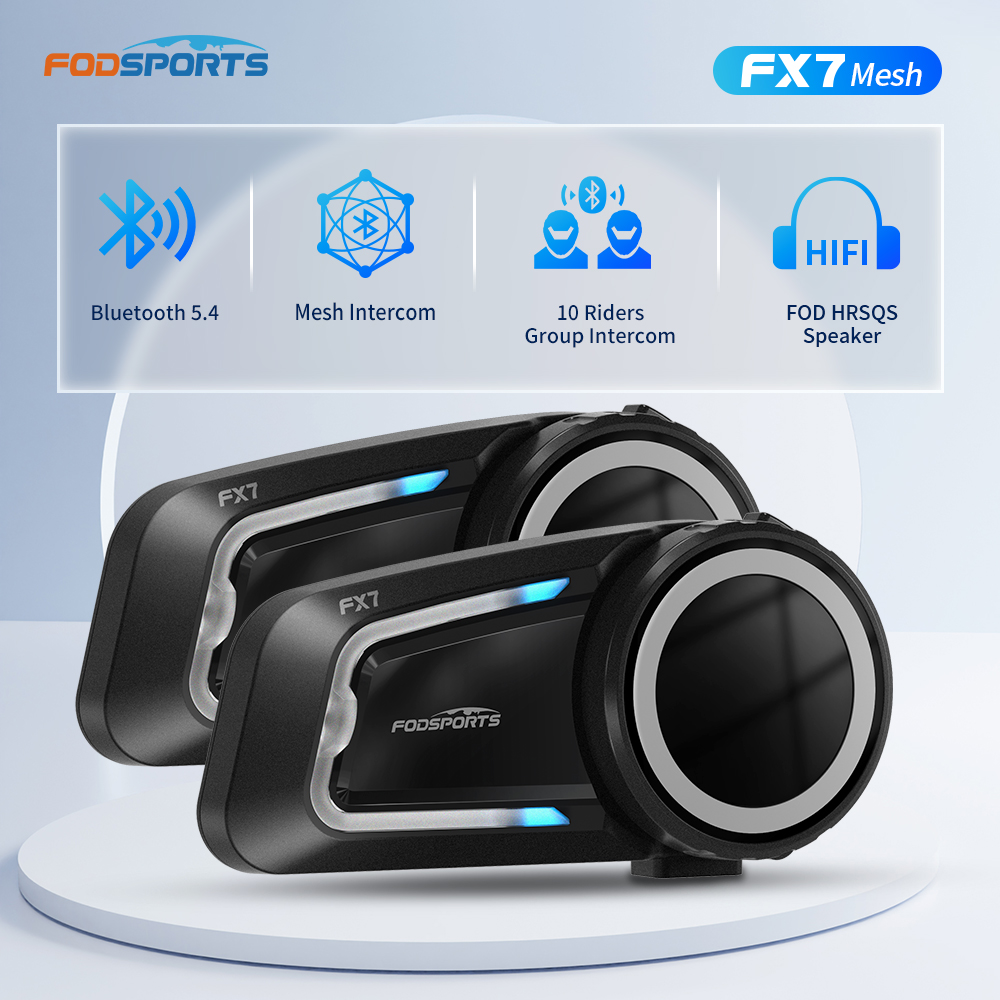 2pcs Fodsports FX7 Motorcycle  - Motorcycle Intercom Mesh 2000M review and price
