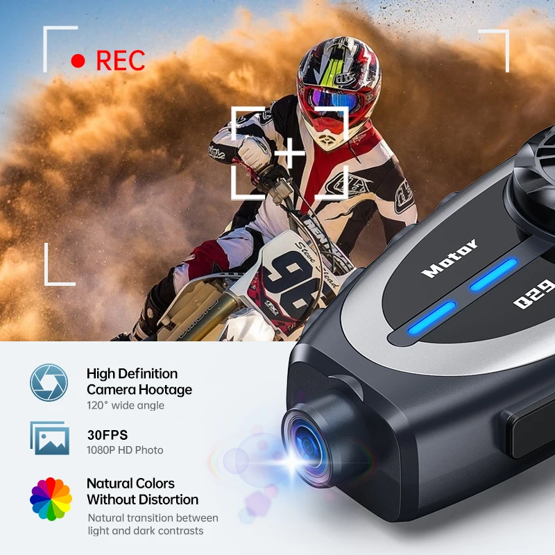 Q29 Motorcycle Helmet Intercom - Helmet Communication System Camera review and price