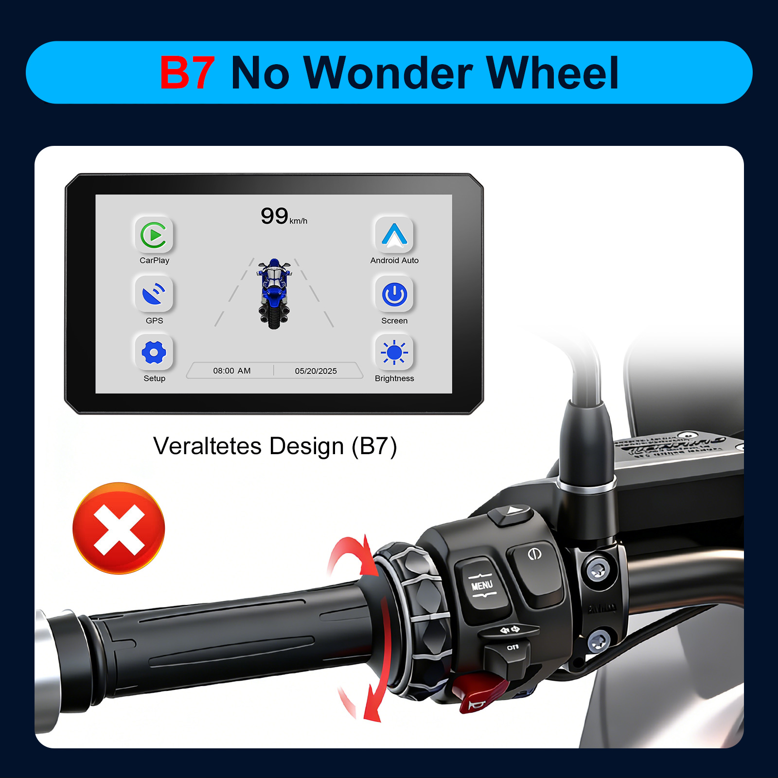 Carplay for BMW XR M1000 R1200 - Motorcycle Gps Navigator Waterproof review and price