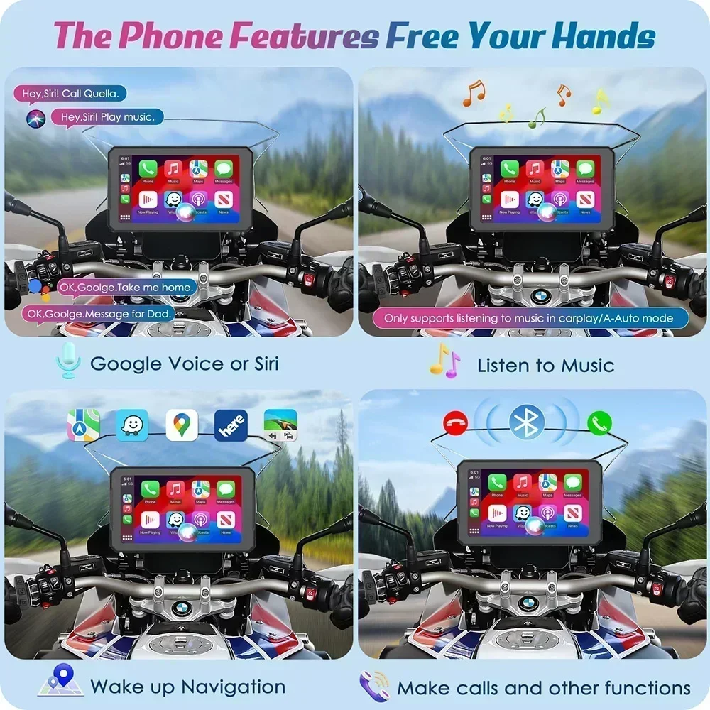 Carplay for BMW XR M1000 R1200 - Motorcycle Gps Navigator Waterproof review and price