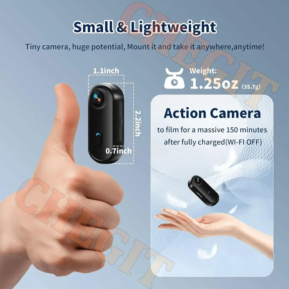Waterproof 4K mini Pocket Magn - Helmet Bluetooth Headset Waterproof review and price