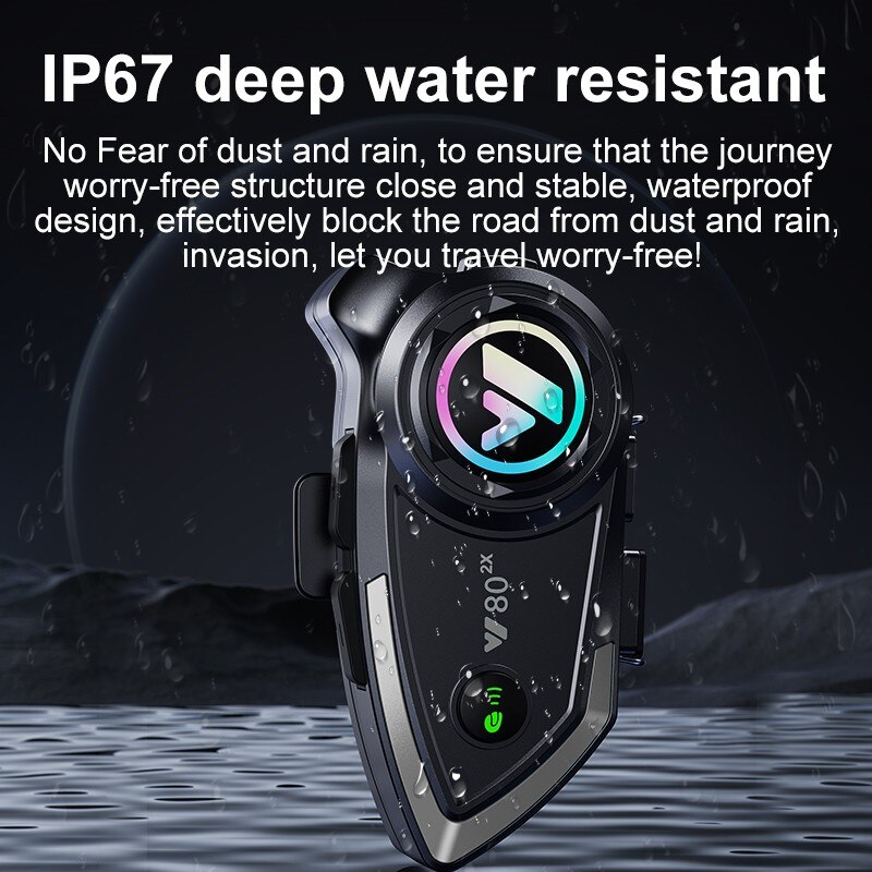 Y80 Motorcycle Helmet Intercom - Bluetooth Headset Helmet 1000M review and price