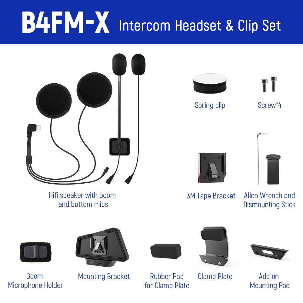 LEXIN LX-B4FM-X Intercom Heads - Bluetooth Headset Helmet 1000M review and price