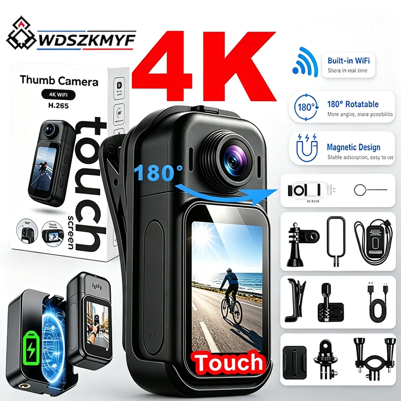 Sports Outdoor Mini Camera 4K/ - Helmet Camera 4K Wifi review and price