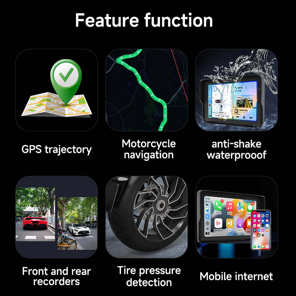 7 Inch Motorcycle Multimedia P - Motorcycle Gps Navigator Waterproof review and price