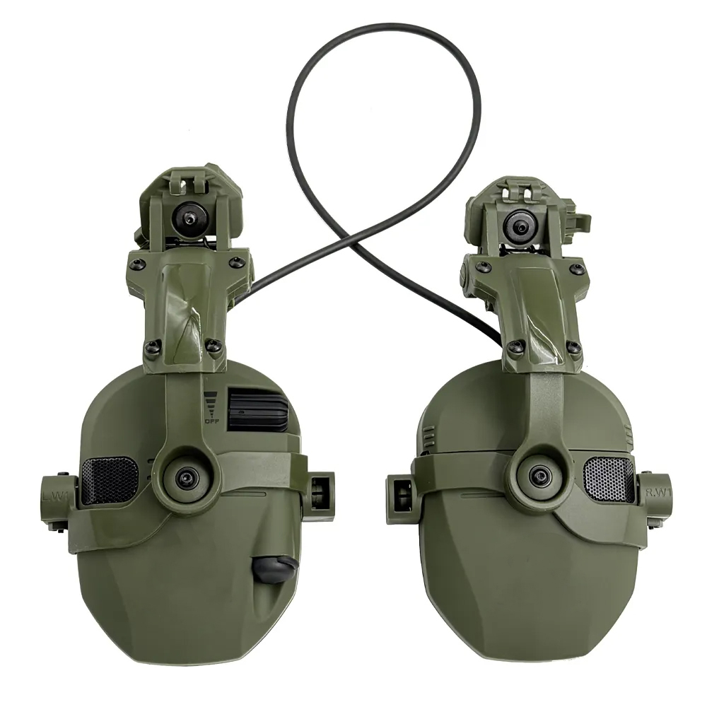 Helmet Mounted Tactical Earmuf - Helmet Headset Noise Cancellation review and price