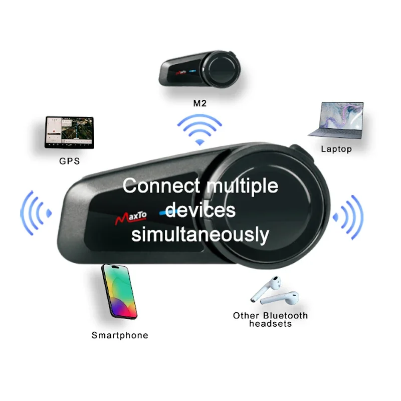 2PCS Maxto M2 Motorcycle Helme - Motorcycle Helmet Intercom 6 Rider review and price
