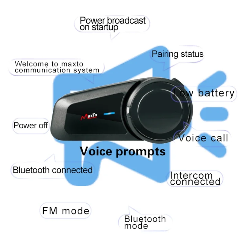 2PCS Maxto M2 Motorcycle Helme - Motorcycle Helmet Intercom 6 Rider review and price