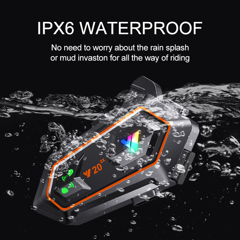 Y20 2X Motorcycle Helmet Inter - Helmet Bluetooth Headset Waterproof review and price