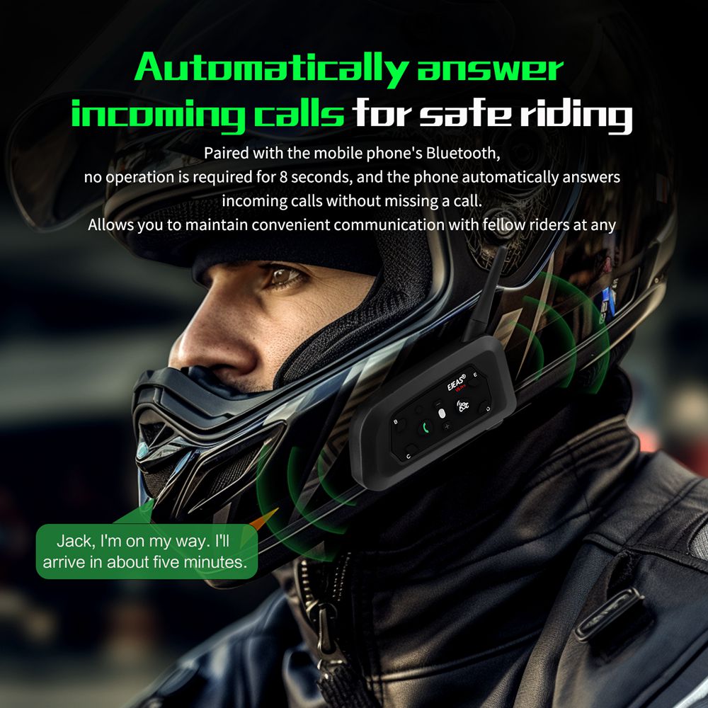 EJEAS V6 PRO+ Motorcycle Inter - Motorcycle Helmet Intercom 6 Rider review and price