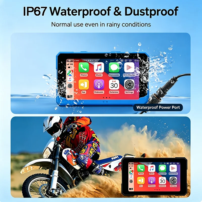 New Motorcycle Carplay Display - Motorcycle Gps Navigator Waterproof review and price
