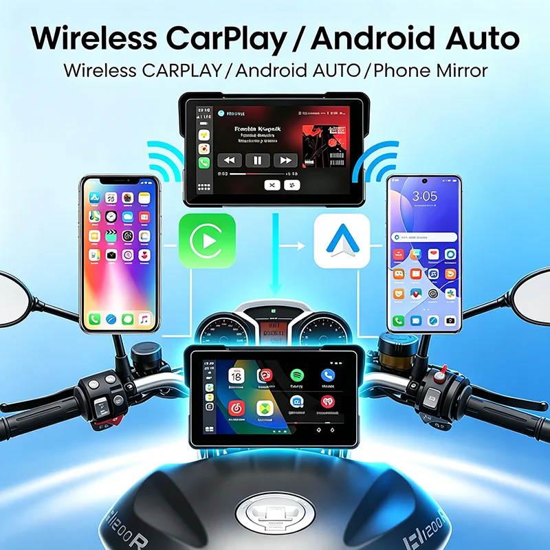 New Motorcycle Carplay Display - Motorcycle Gps Navigator Waterproof review and price