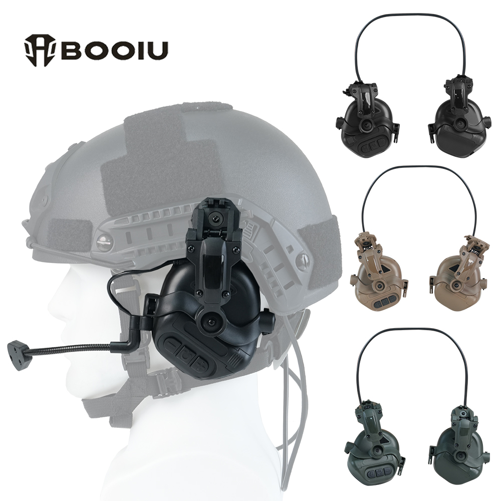BOOIU Tactical Shooting Headse - Helmet Headset Noise Cancellation review and price