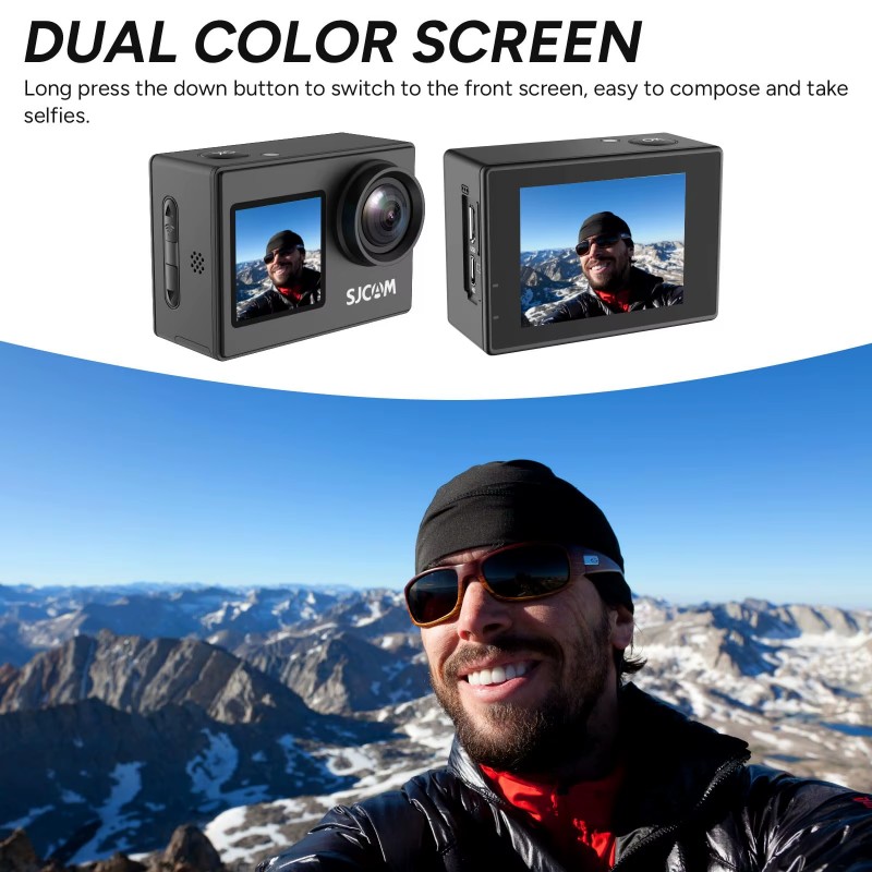 Dual Screen-SJ4000 SJCAM Helme - Helmet Camera 4K Wifi review and price