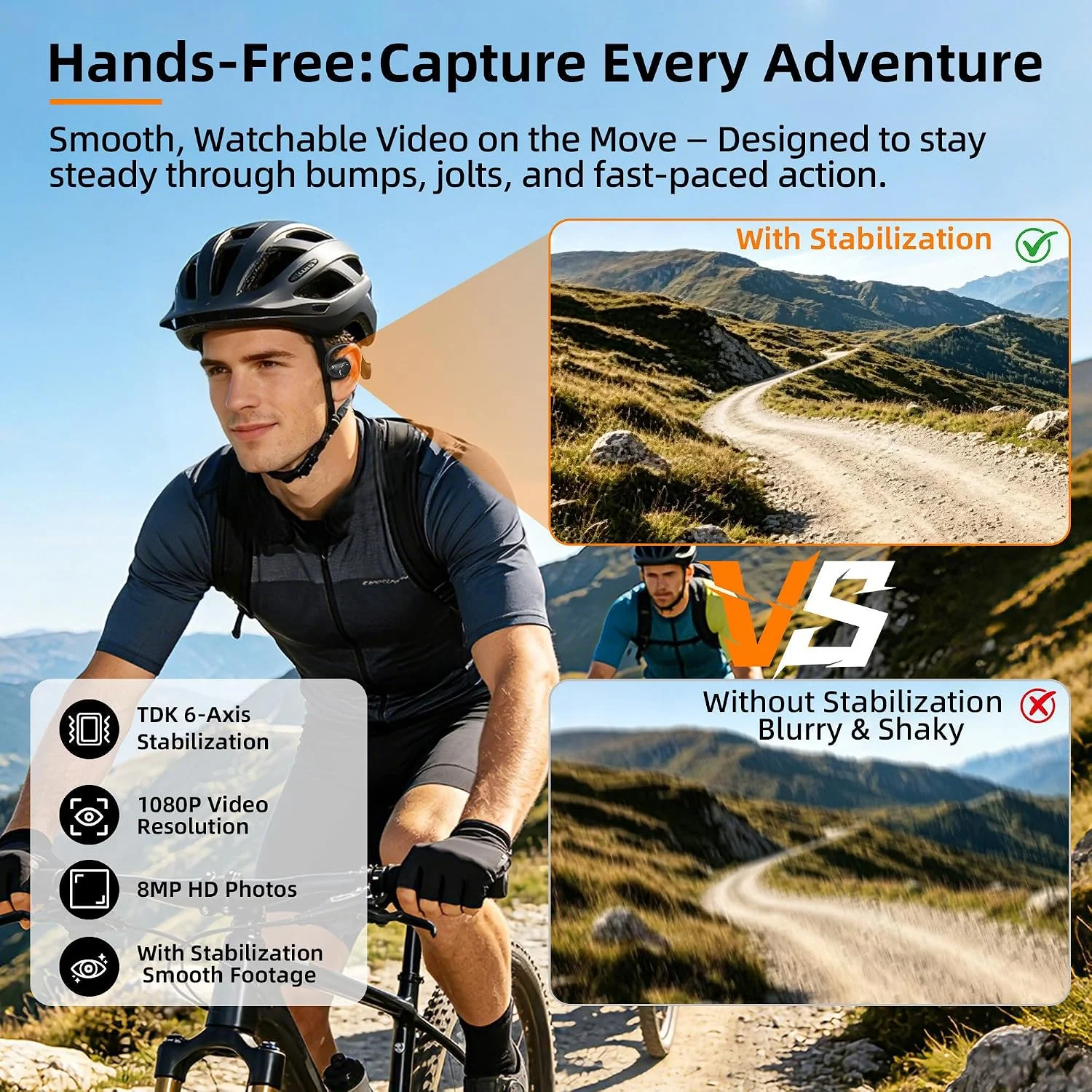 4K Smart Headphones  8MP Camer - Helmet Communication System Camera review and price
