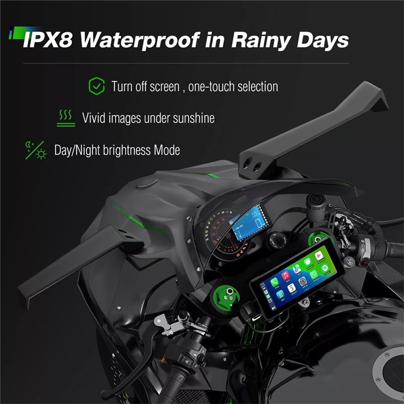 Motorcycle 6.86 Inch Bluetooth - Motorcycle Gps Navigator Waterproof review and price