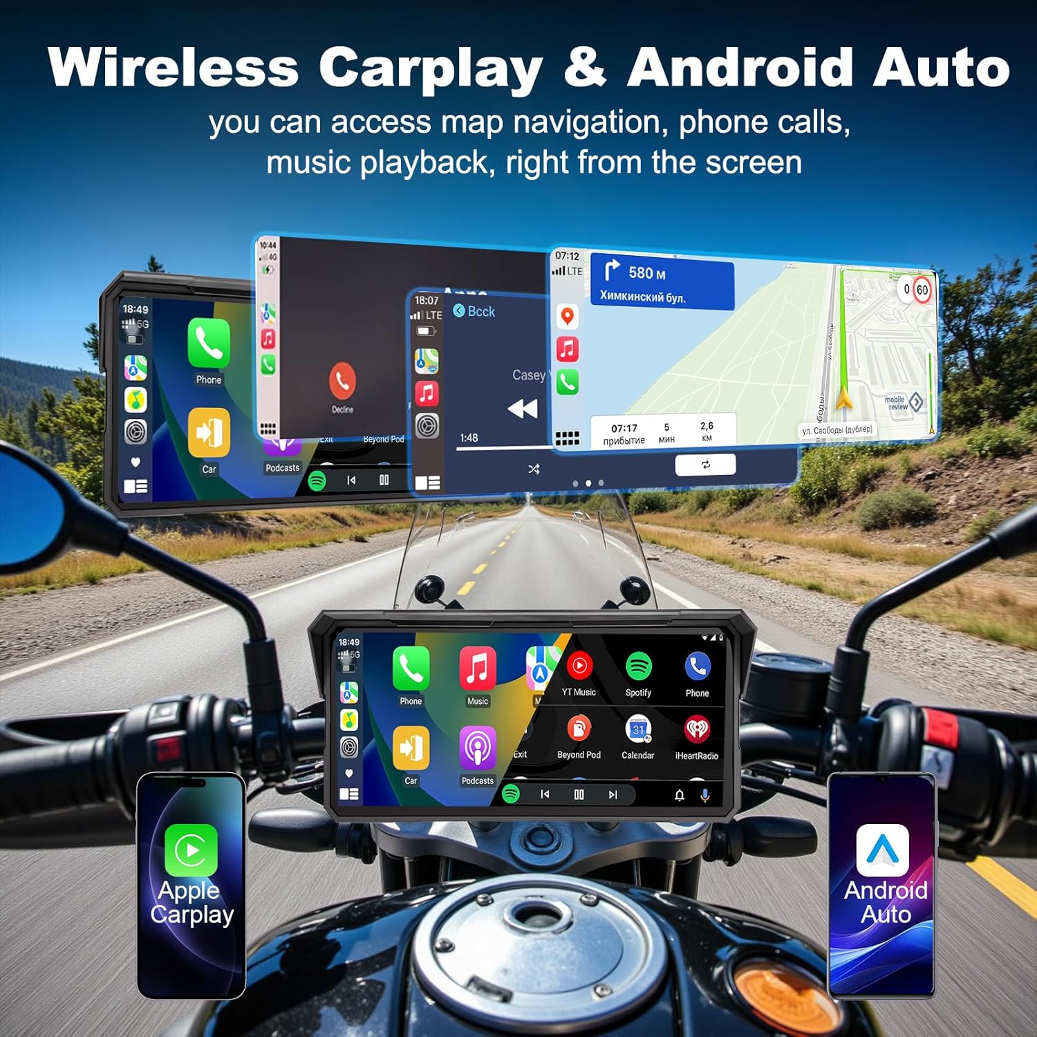 Jansite 8.1 Inch 4K Motorcycle - Motorcycle Gps Navigator Waterproof review and price