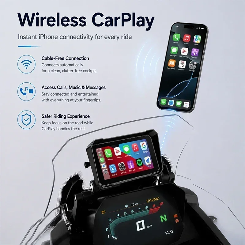 Jansite Portable 6.25 inch For - Motorcycle Gps Navigator Waterproof review and price
