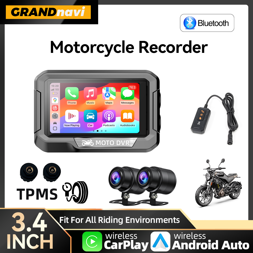 Portable 3.4 inch Motorcycle G - Motorcycle Gps Navigator Waterproof review and price