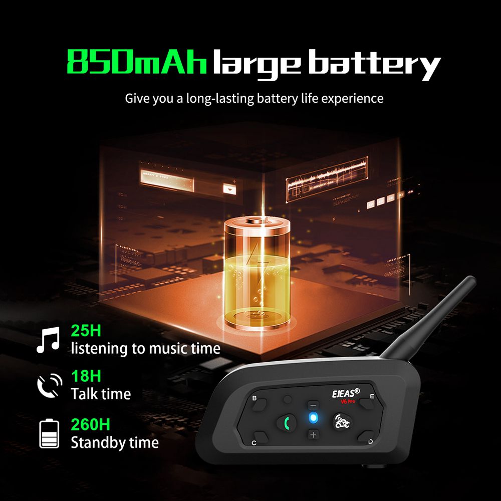 EJEAS V6 PRO + Motorcycle Helm - Motorcycle Helmet Intercom 6 Rider review and price