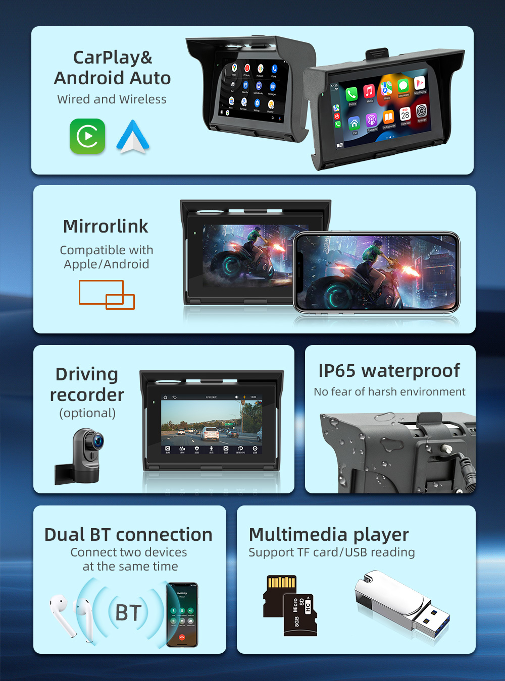 5inch Touch Screen IP65 Waterp - Motorcycle Gps Navigator Waterproof review and price