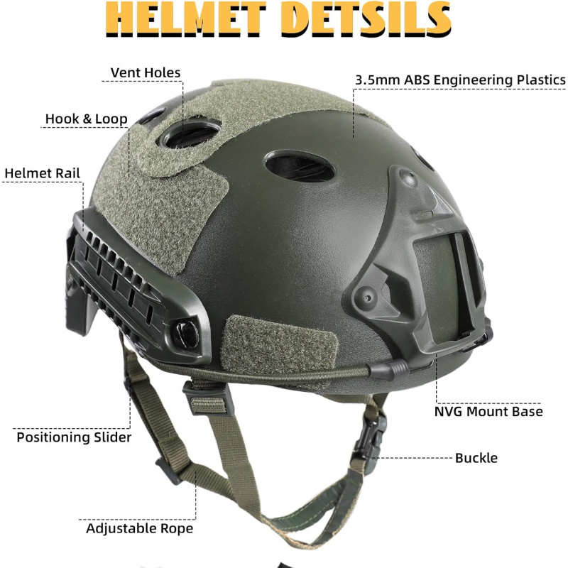 Adjustable Tactical Helmet wit - Helmet Headset Noise Cancellation review and price