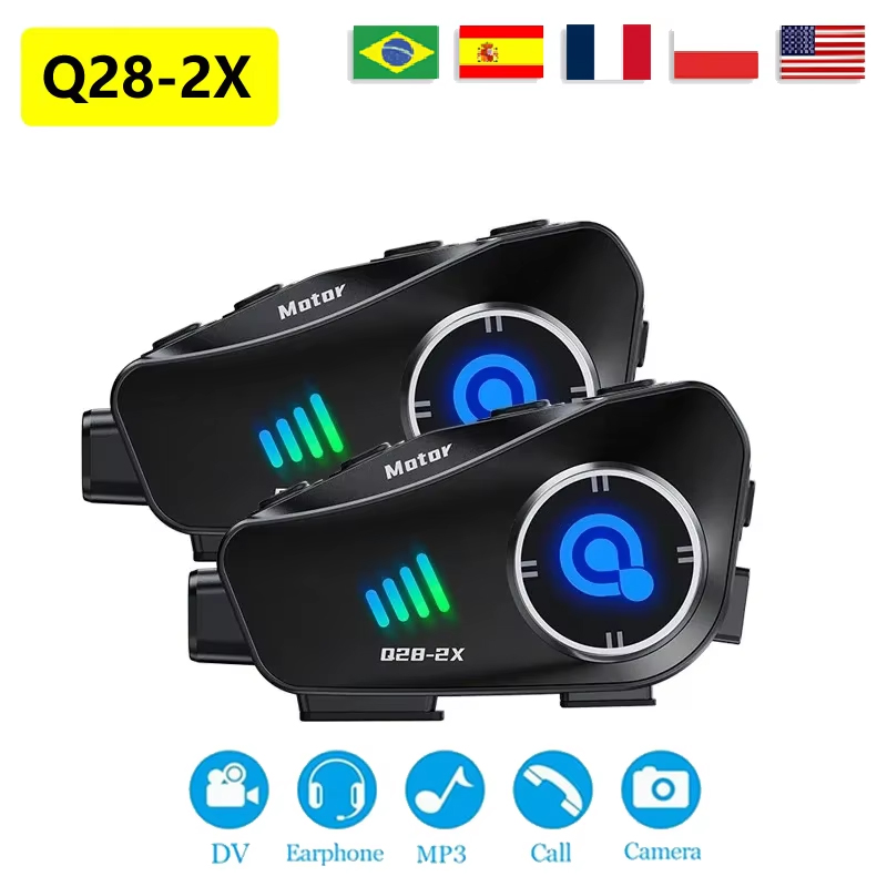 The New Q28-2X Motorcycle Helm - Bluetooth Headset Helmet 1000M review and price