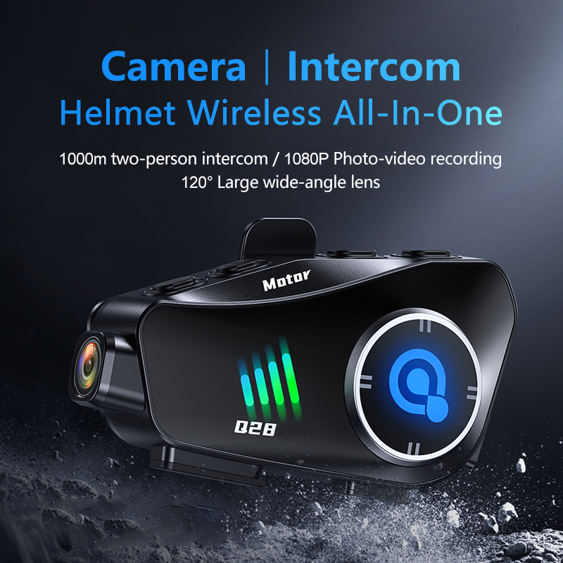 Q28 Bluetooth Motorcycle Helme - Helmet Communication System Camera review and price