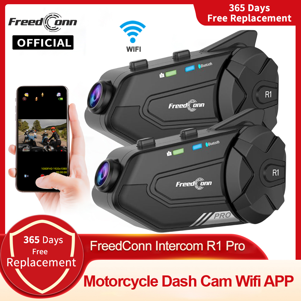 Freedconn R1 PRO Motorcycle He - Motorcycle Helmet Intercom 6 Rider review and price